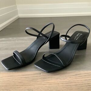 NWOT- Call It Spring, Black Sandal, Size US 10